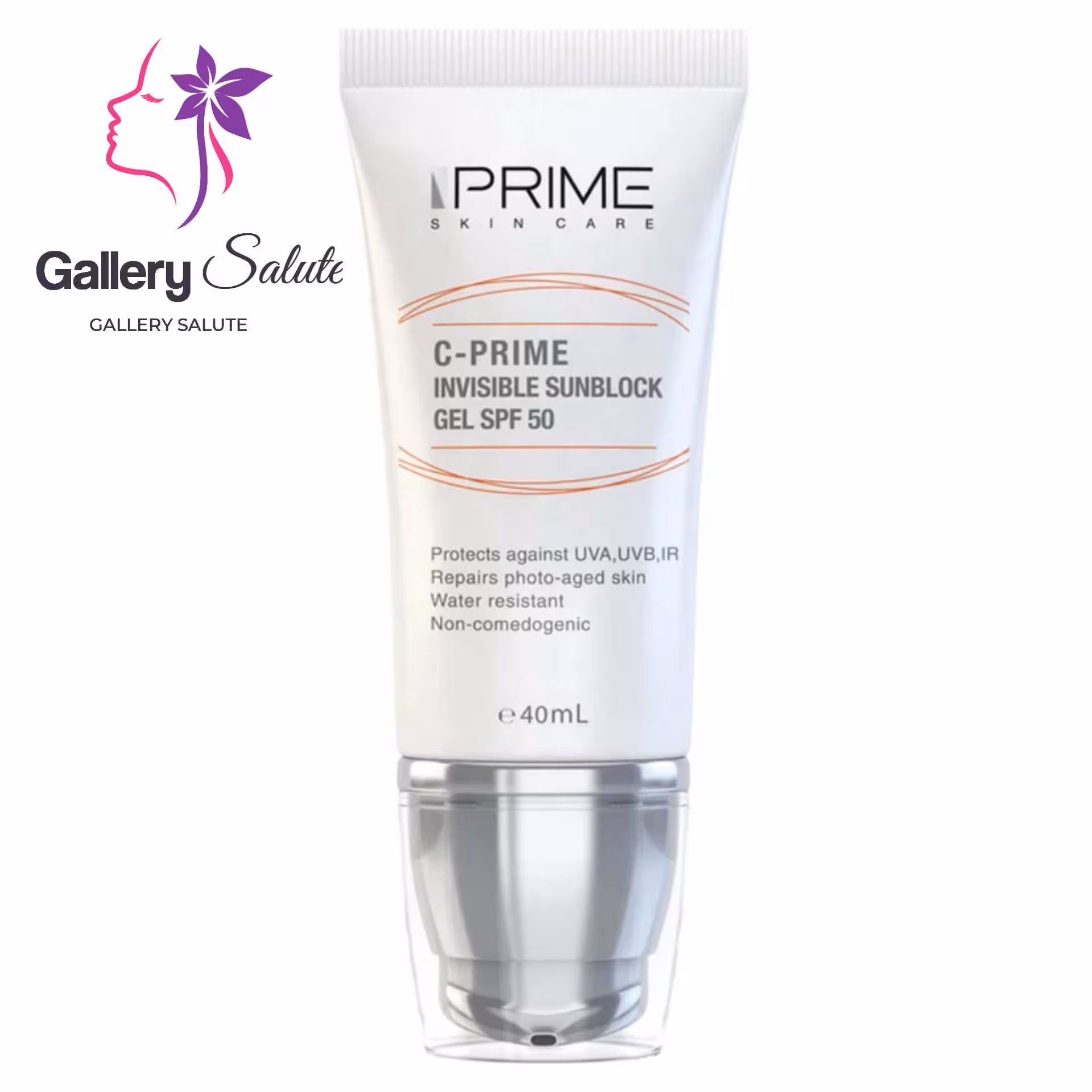 ژل ضد آفتاب پریم SPF50 حاوی ویتامین سی، حجم 40 میلی‌لیتر Prime SPF50 Vitamin C Sunscreen Gel, 40ml