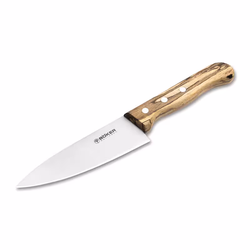 کارد آشپزی بوکر زولینگن تنرا Böker Manufaktur Solingen Tenera Chef’s Knife Small Ice Beech C75
