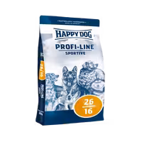 غذای خشک سگ بالغ مدل sportive برند happy dog هپی داگ 20 کیلویی