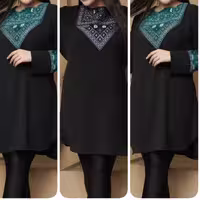 تونیک کتیبه دار دلژین