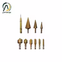 ست 10 عددی مته کاجی با سنبه نشان پاورتکس