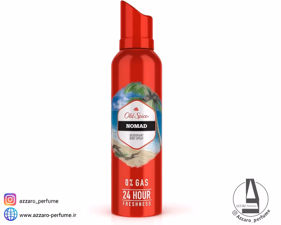 اسپری بدن مردانه اولد اسپایس مدل Nomad بدون گاز حجم 140 میل