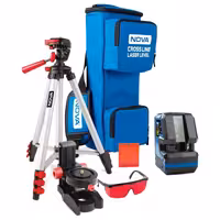 تراز لیزری نووا نور قرمز مدل NTL-2662 به همراه سه پایه