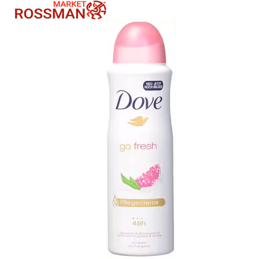 اسپری ضدتعریق زنانه با رایحه انار و به لیمو داو سایز کوچک| DOVE GO FRESH 150mil