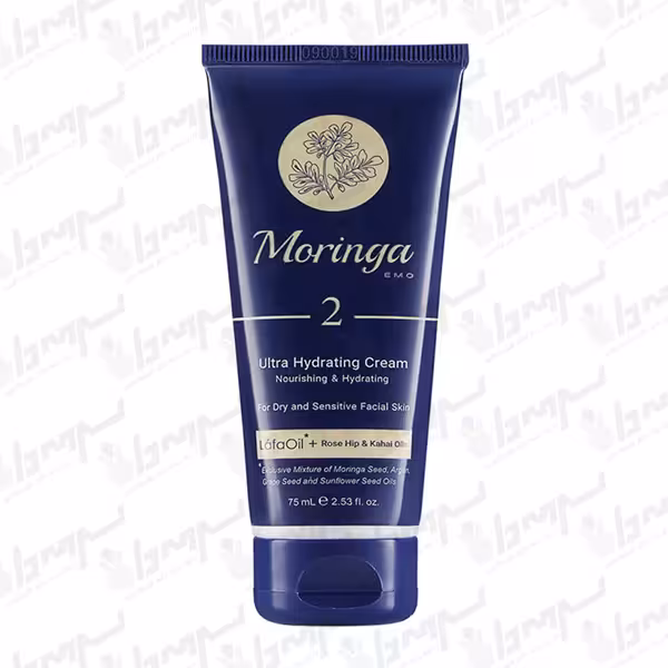 کرم دست فوق سبک و آبرسان 2 مناسب پوست خشک و حساس مورینگا امو 75 میل