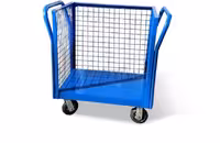 گاری 100*66 سه طرف توری 60 سانت دو دسته با چرخ دایکاست اصلی