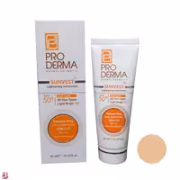 کرم ضد آفتاب بژ روشن پرودرما  SPF 50 مدل ضد لک حجم 40 میلی لیتر | PRODERMA SPF 50  LIGHTENING SUNSCREEN ANTI SPOT LIGHT BEIGE 40 ML