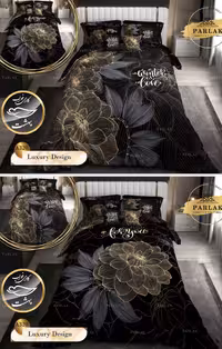 روتختی دورو طرح دار دونفره هشت تکه پارلاک برند ترکسان کد A320