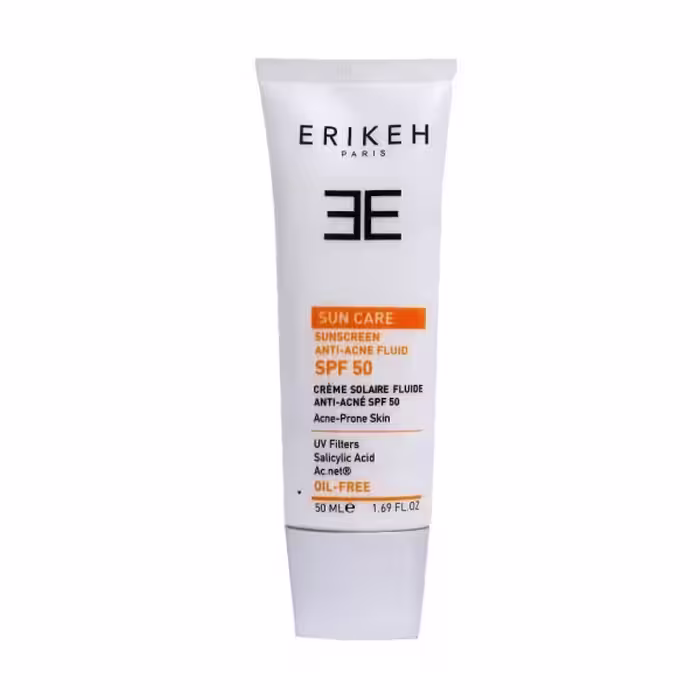 فلوئید ضد آفتاب و ضد جوش SPF50 اریکه 50 میلی لیتر