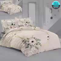 سرویس لحاف روتختی 2 نفره چاپی تنسل برند ترکاز(Turkaz) کد 2088