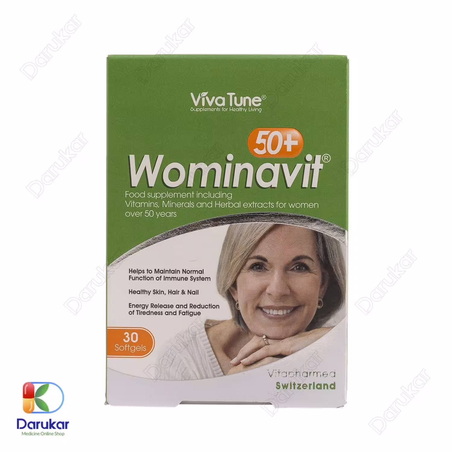 کپسول نرم ومیناویت بالای 50 سال ویواتیون 30 عدد