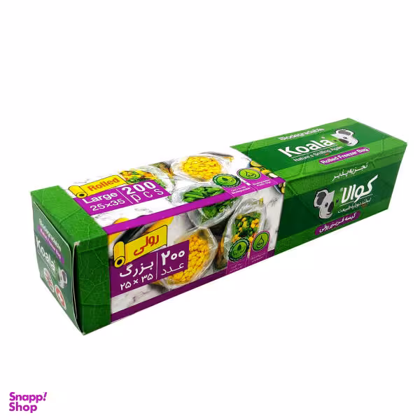 کیسه فریزر کوالا کد 801221 رول 200 عددی