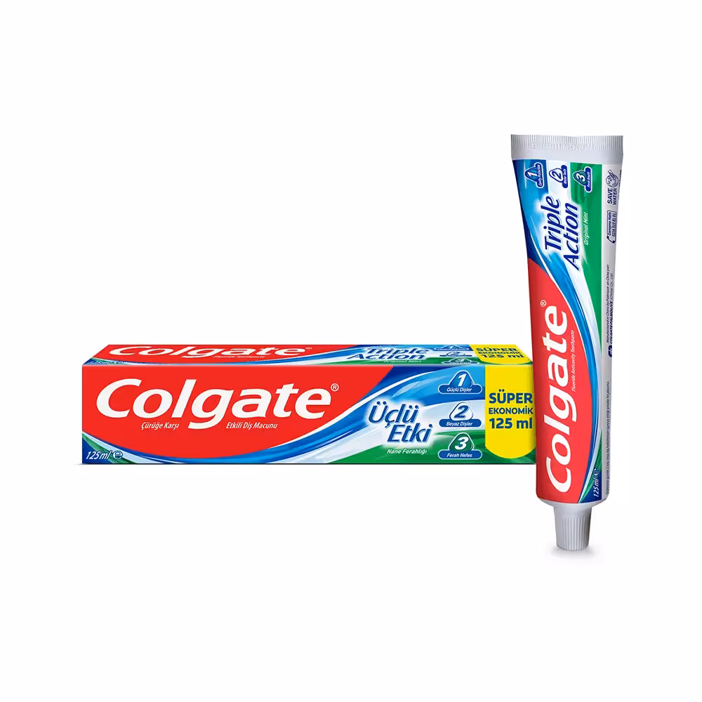 خمیردندان 3 کاره کلگیت مدل Triple Action با رایحه نعناع حجم 100 میلی‌لیتر