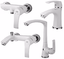 ست شیرالات راسان مدل لوتوس سفید