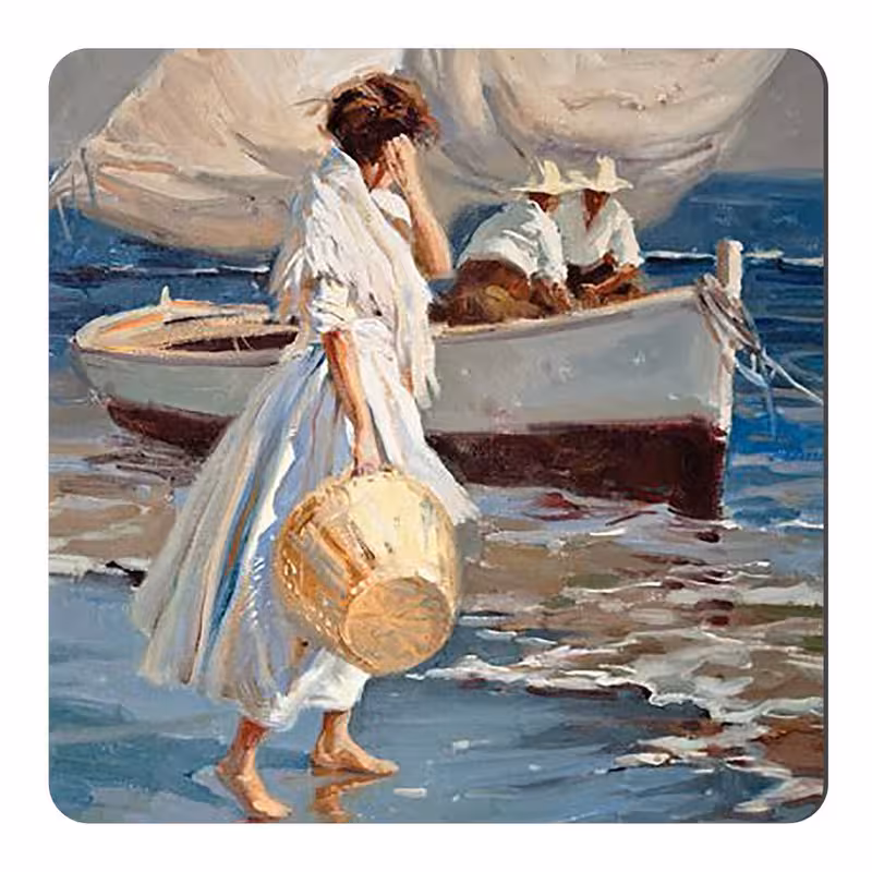 مگنت طرح نقاشی ماهیگیران کد wmg865