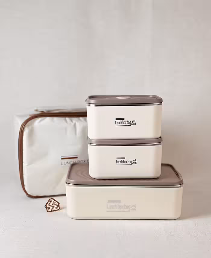 لانچ باکس بگ 3 تایی داخل استیل کد003161