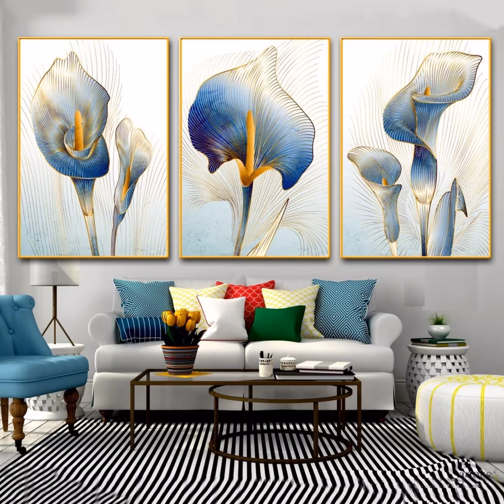 تابلو دکوراتیو 3تیکه کد 0172