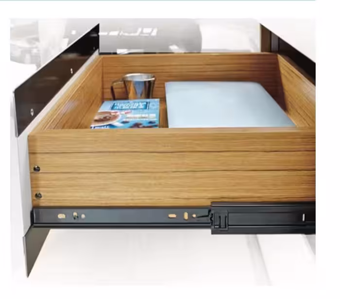 ریل ساچمه ای سه تکه تلسکوپی 45 کیلوگرم P2O مشکی عمق 40 سانتی متر فانتونی کد B363