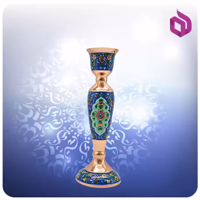 شمعدان مس و پرداز بزرگ آقا جانی