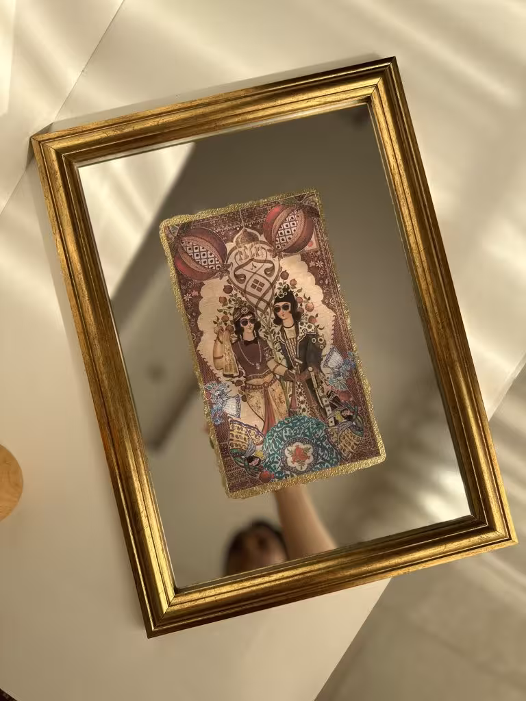 آیینه دکوراتیو طرح یلدایی