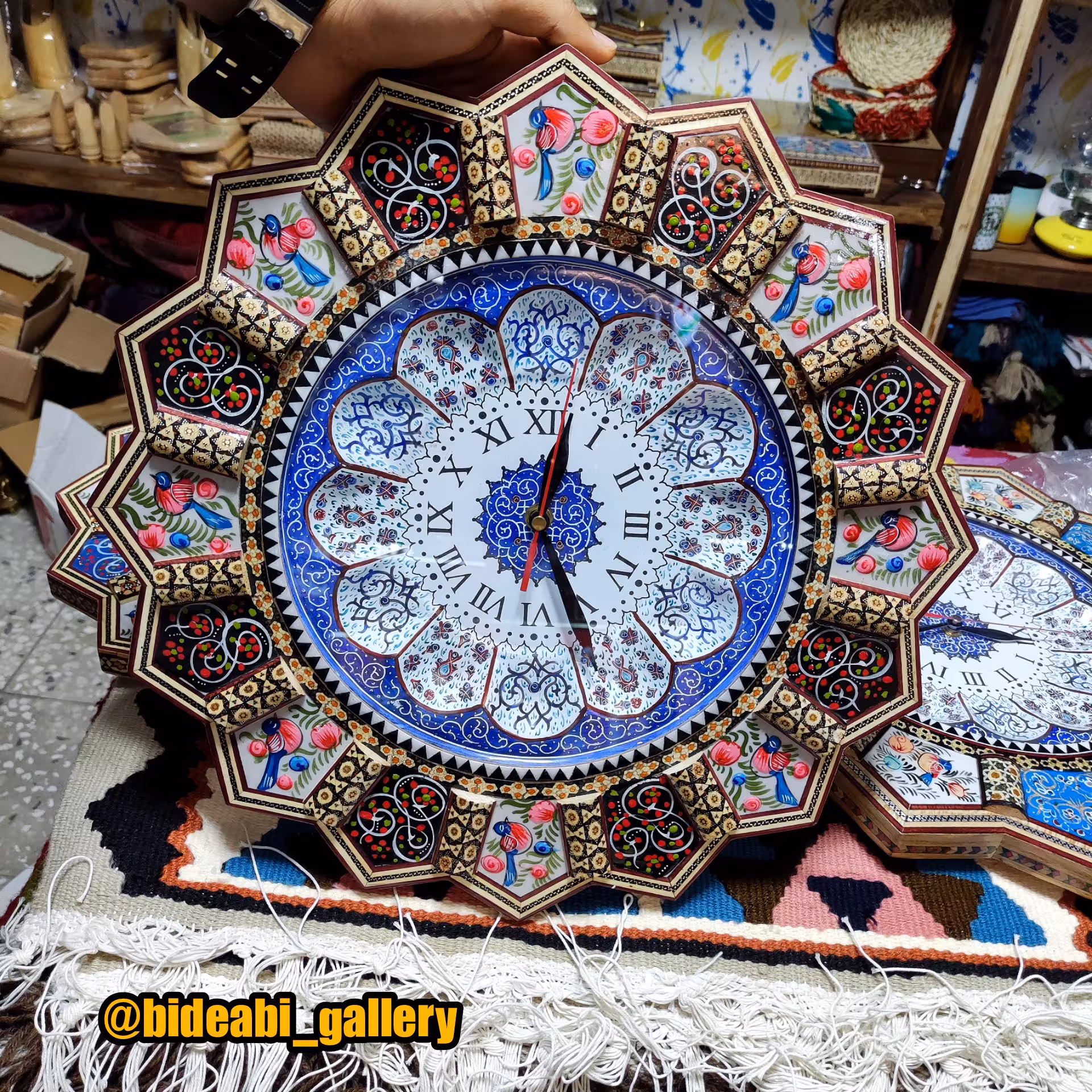 ساعت خاتم کاری با صفحه میناکاری قطر 42 مستقیم تولیدی