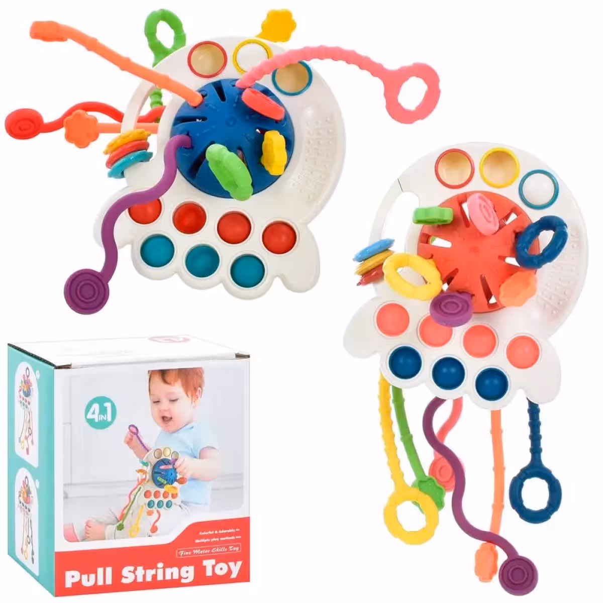 بیزی بال جغجغه چند کاره با نوار سیلیکونی