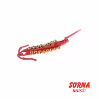 افکت Bells 1 row pair on velvet anklet