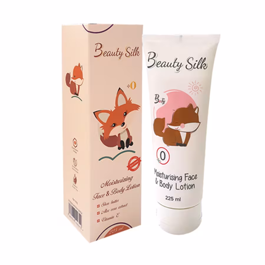 لوسیون صورت و بدن کودک بیوتی سیلک