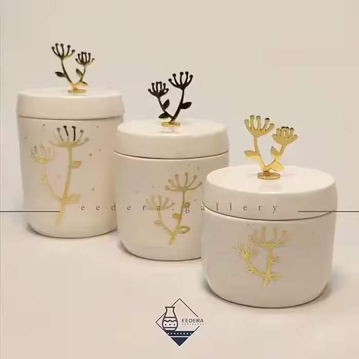 پاسماوری لاستر طلا و دستگیره برنجی