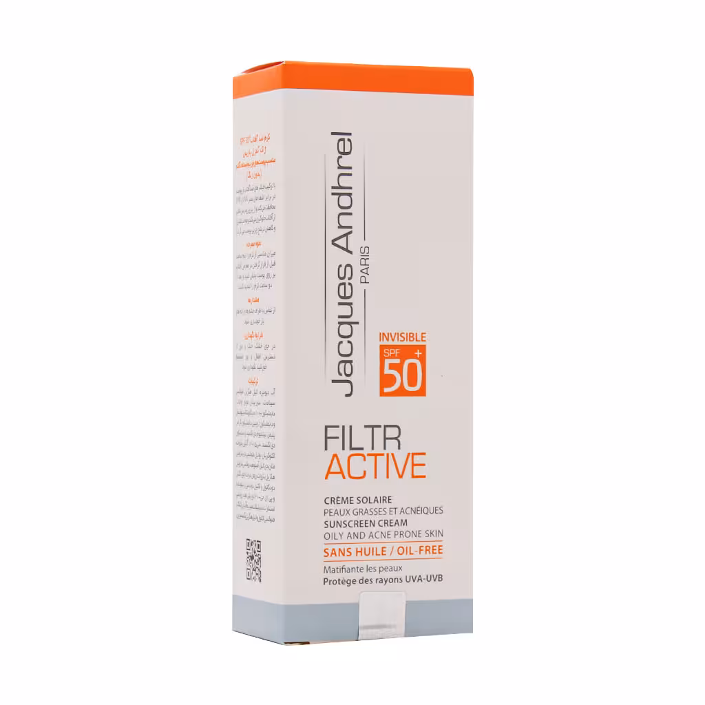 کرم ضد آفتاب SPF50 فیلتر اکتیو ژاک آندرل پاریس