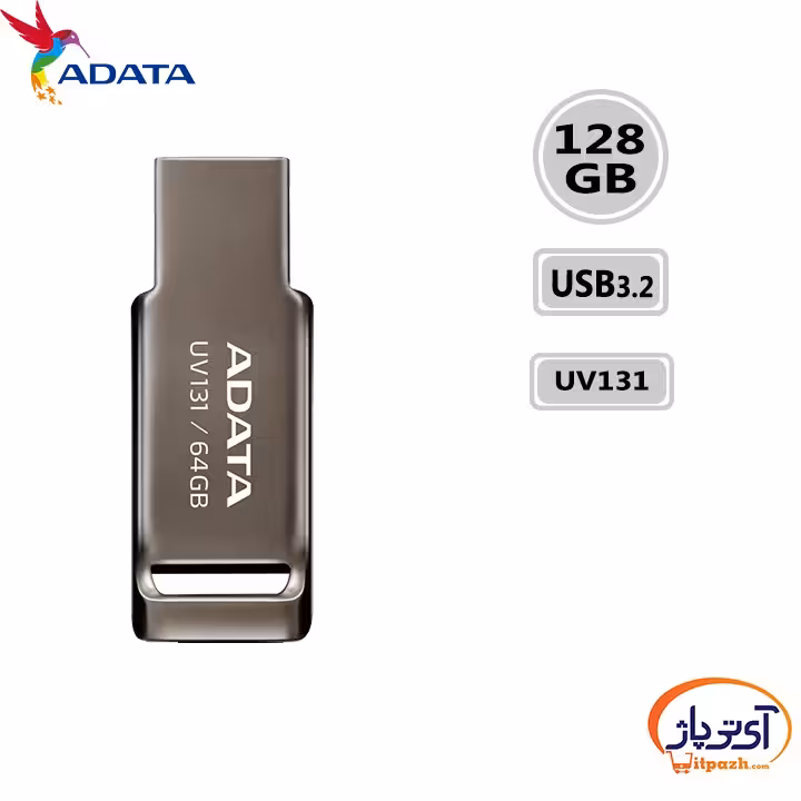 فلش مموری USB3.2 ای دیتا 128 گیگابایت مدل ADATA UV131