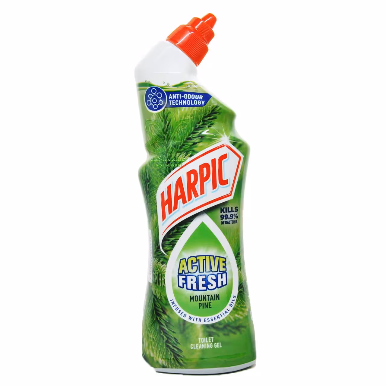 مایع جرمگیر سطوح رایحه کاج کوهی 750 میل اکتیو فرش هارپیک - harpic