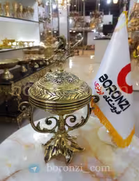 شکلات خوری برنزی کاسه بزرگ