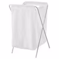 سطل لاندری به همراه استند ایکیا مدل  IKEA JALL 701.189.68 رنگ سفید