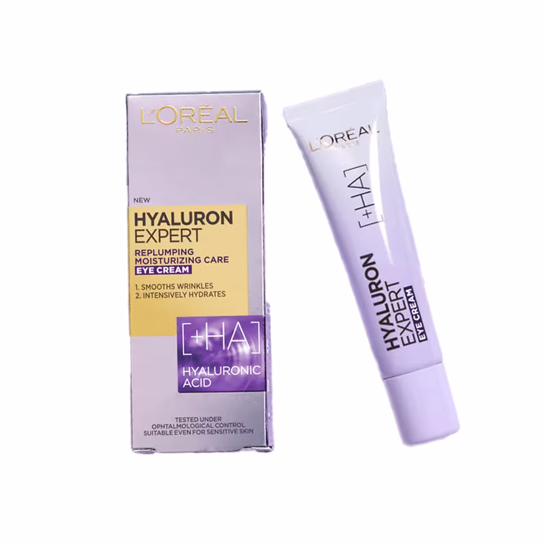 کرم دور چشم هیالورون اکسپرت لورال 15 میلی‌لیتر L’Oreal Hyaluron Expert Eye Cream