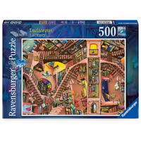 پازل 500 قطعه Ravensburger طرح کتابخانه شگفت‌انگیز