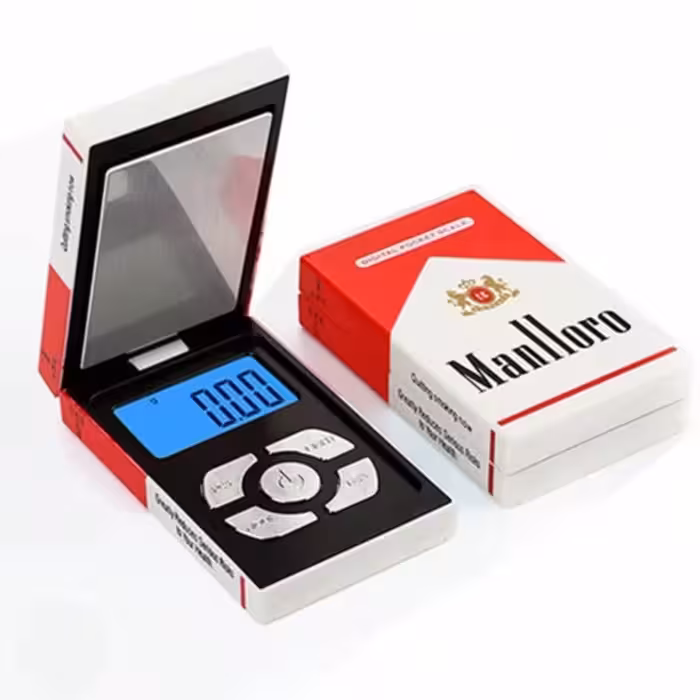 ترازو جیبی طرح مارلبرو 200گرمی دقت یک دهم گرم تیرکس ایران
