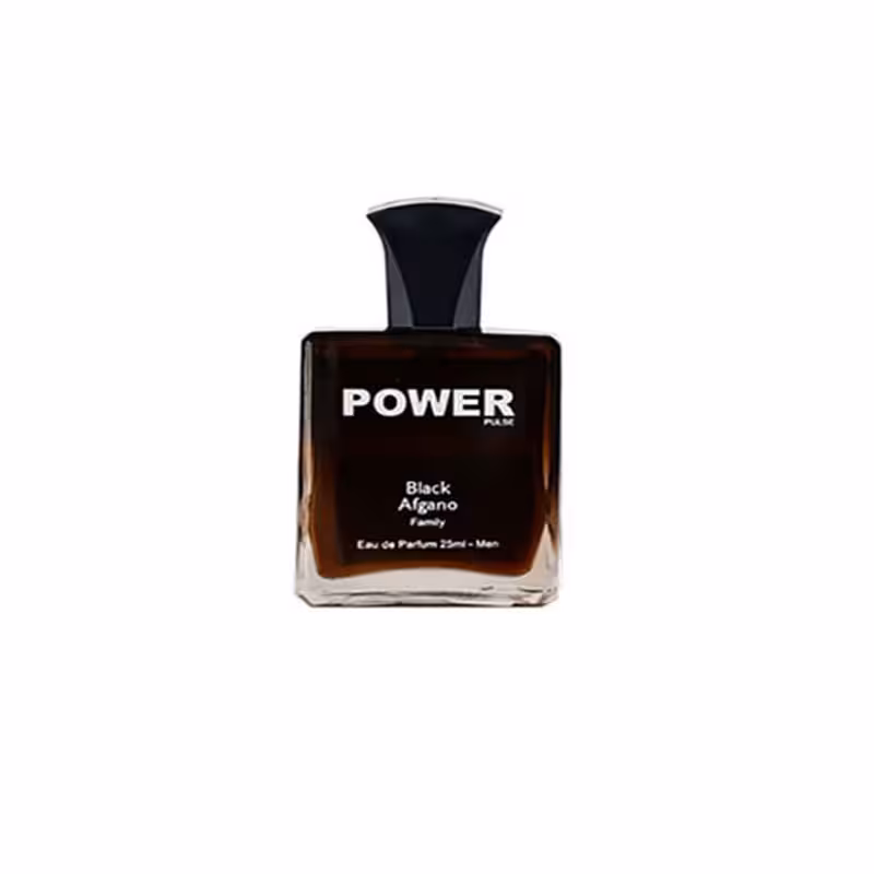 عطر جیبی مردانه پاور پالس مدل بلک افغان حجم 25 میلی لیتر