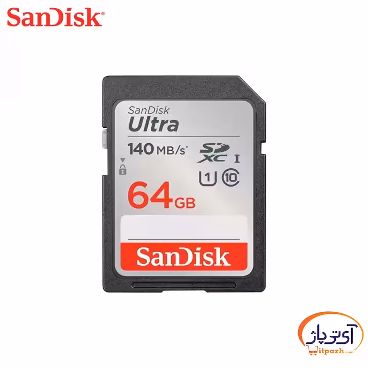 کارت حافظه SD Ultra A1 سندیسک ظرفیت 64 گیگابایت سرعت 140m/s