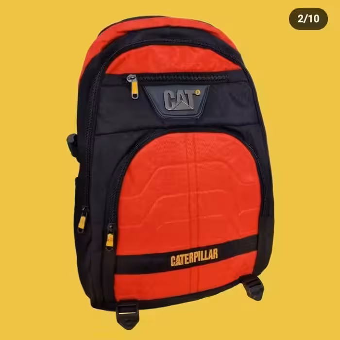 کوله پشتی بزرگ گردشی  CAT اسپورت بسیار جادار هندزفری دار جنس اعلا
