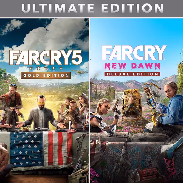 اکانت قانونی بازی Far Cry Bundle شامل Farcry 5 Gold Edition و Farcry New Dawn Deluxe Edition (سازگار با پلی استیشن 4 و 5)