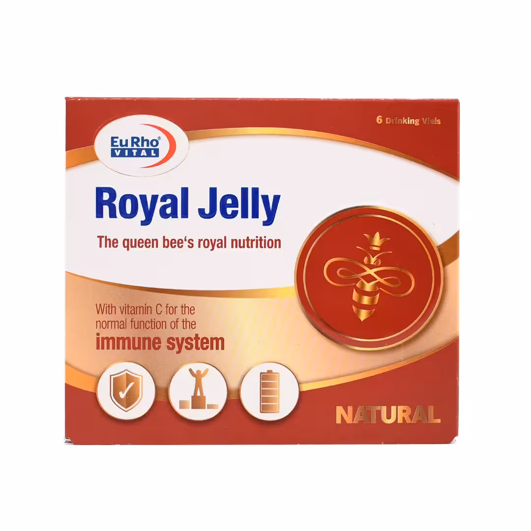 ویال خوراکی رویال ژلی یوروویتال 6 عددی