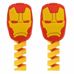محافظ کابل شارژ طرح Iron Man کد F1 بسته دو عددی