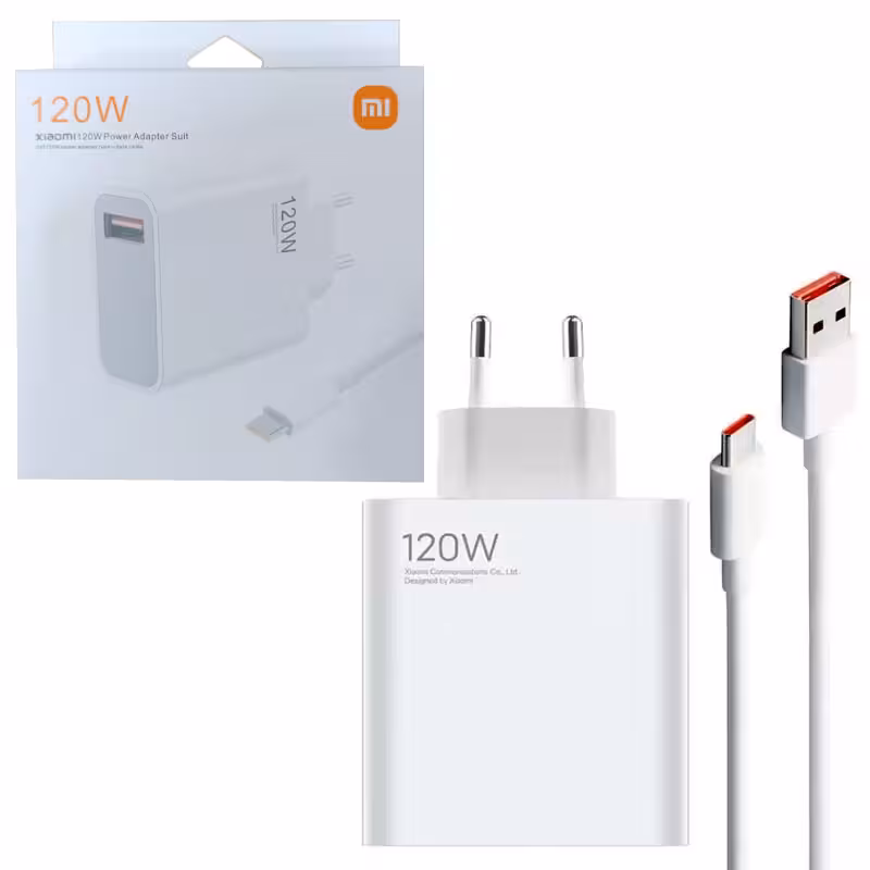 آداپتور شارژر 120W سوپر فست Xiaomi  MDY-12-EH-پک سفید