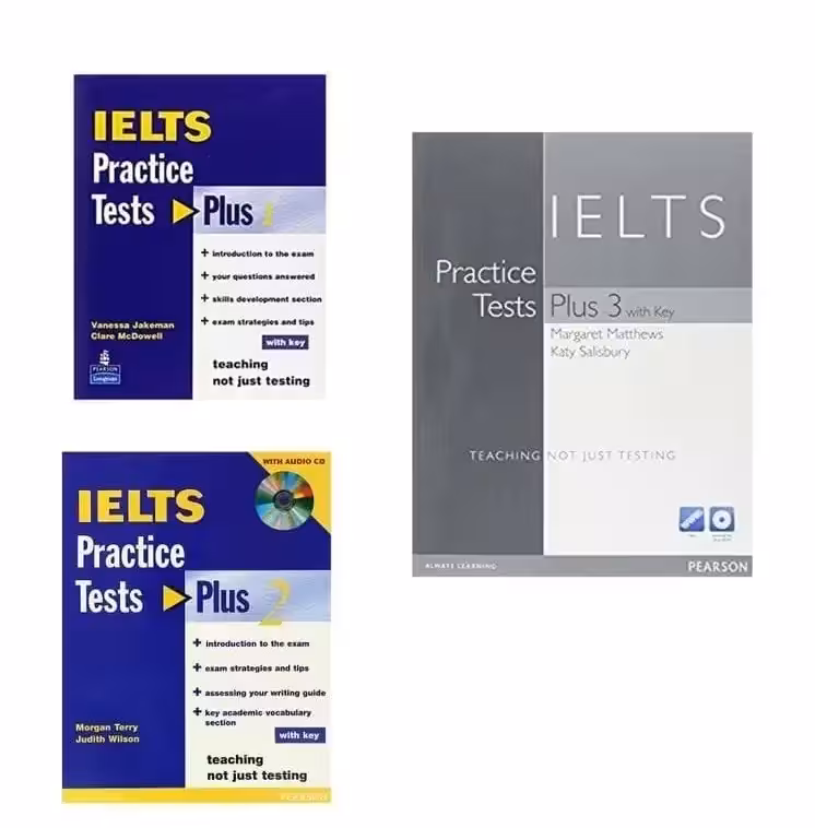 مجموعه 3 جلدی آیلتس پرکتیس تست پلاس | کتاب انگلیسی IELTS Practice Tests Plus