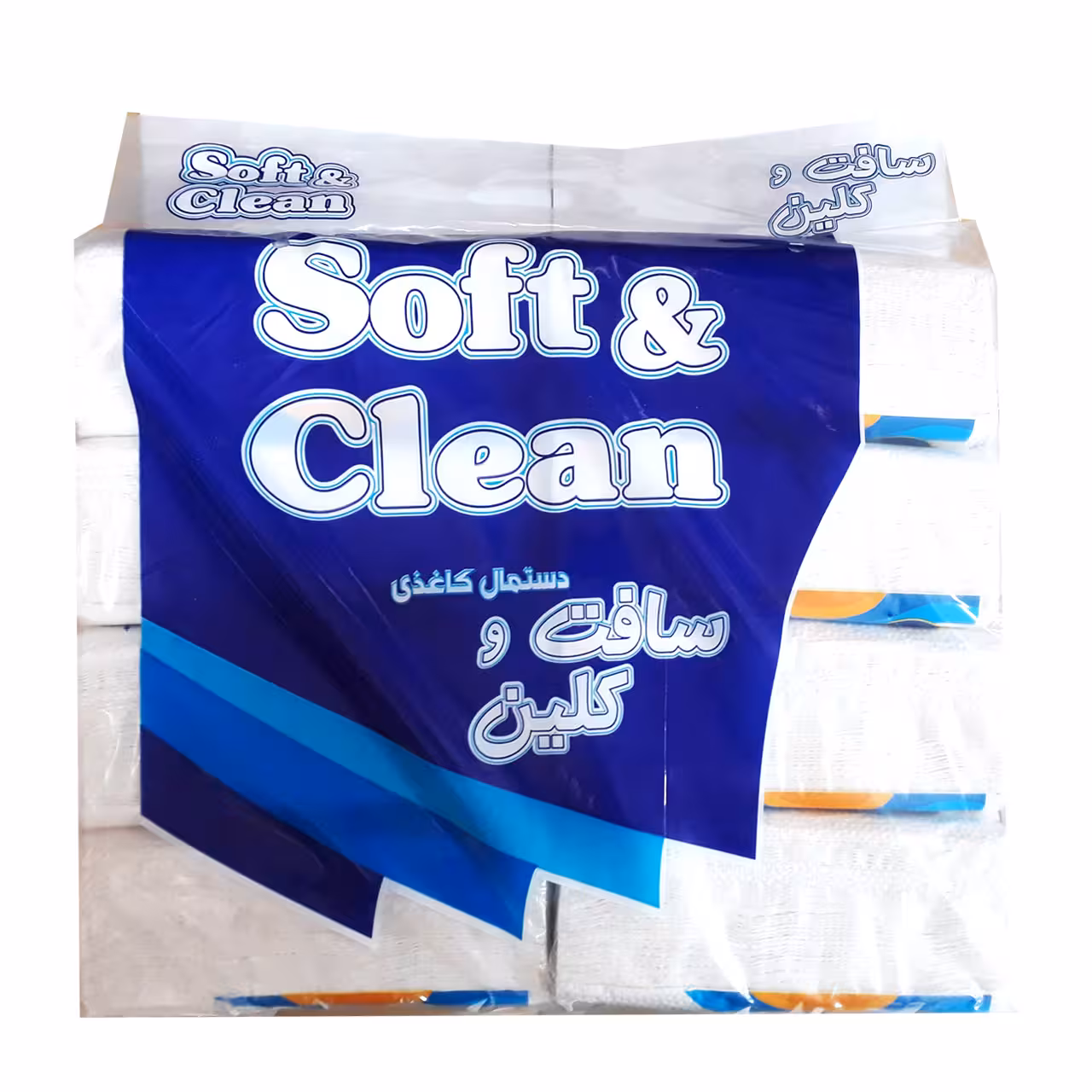 دستمال کاغذی اقتصادی سافت و کلین 8 عددی