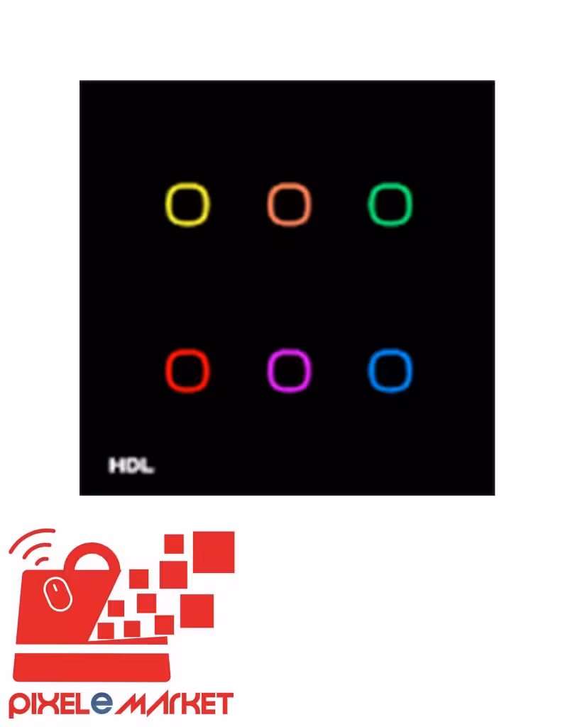 کلید لمسی هوشمند اقتصادی شش پل سری iTouch برند HDL مدل HDL-MPT06/101.48