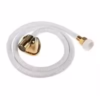 شلنگ توالت برنجی سفید طلایی