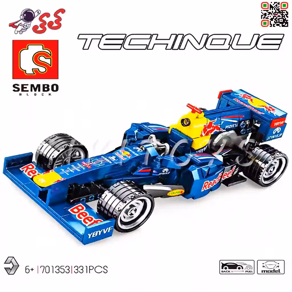 لگو ماشین مسابقه فرمول یک برند اس وای SEMBO BLOCK 701353