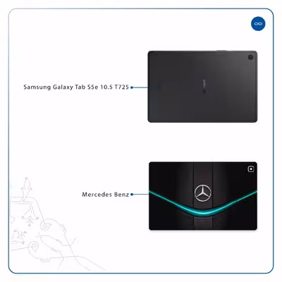 برچسب پوششی ماهوت مدل Mercedes-Benz مناسب برای تبلت سامسونگ Galaxy Tab S5e 10.5 2019 T725